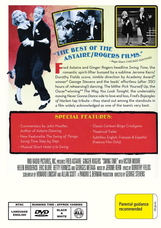 Buy Online Swing Time (1936) - DVD - Fred Astaire, Ginger Rogers | Best Shop for Old classic and hard to find movies on DVD - Timeless Classic DVD