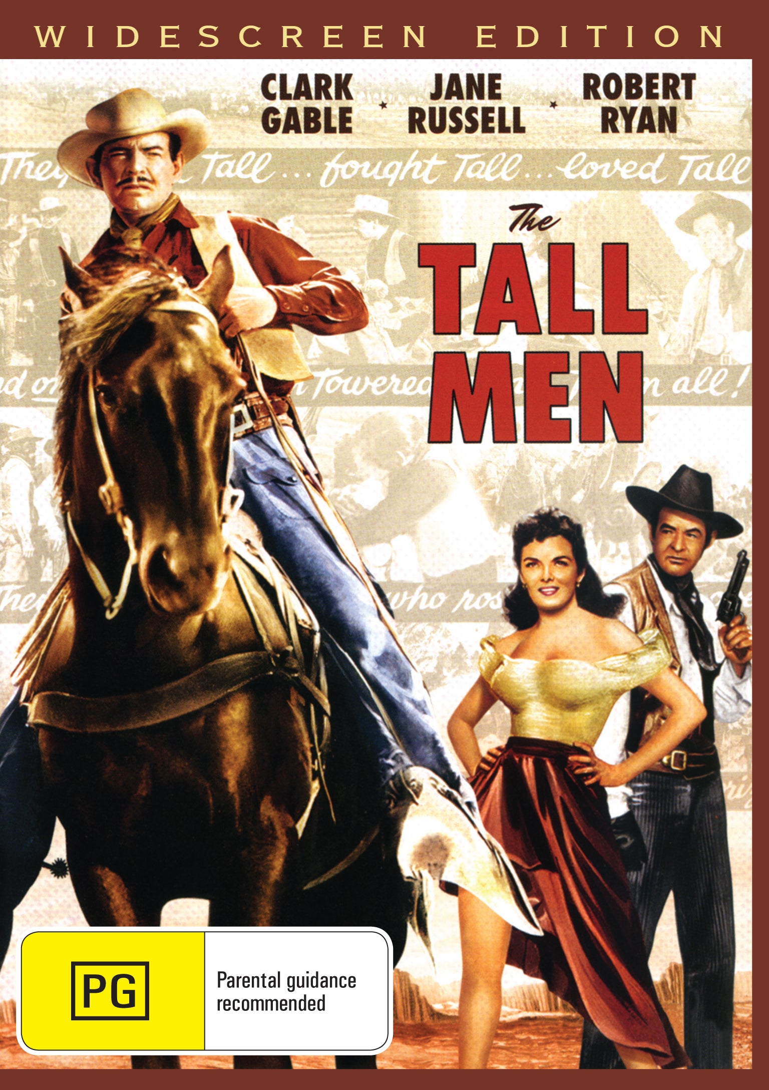 Buy Online The Tall Men (1955) - DVD - Clark Gable, Jane Russell | Best Shop for Old classic and hard to find movies on DVD - Timeless Classic DVD
