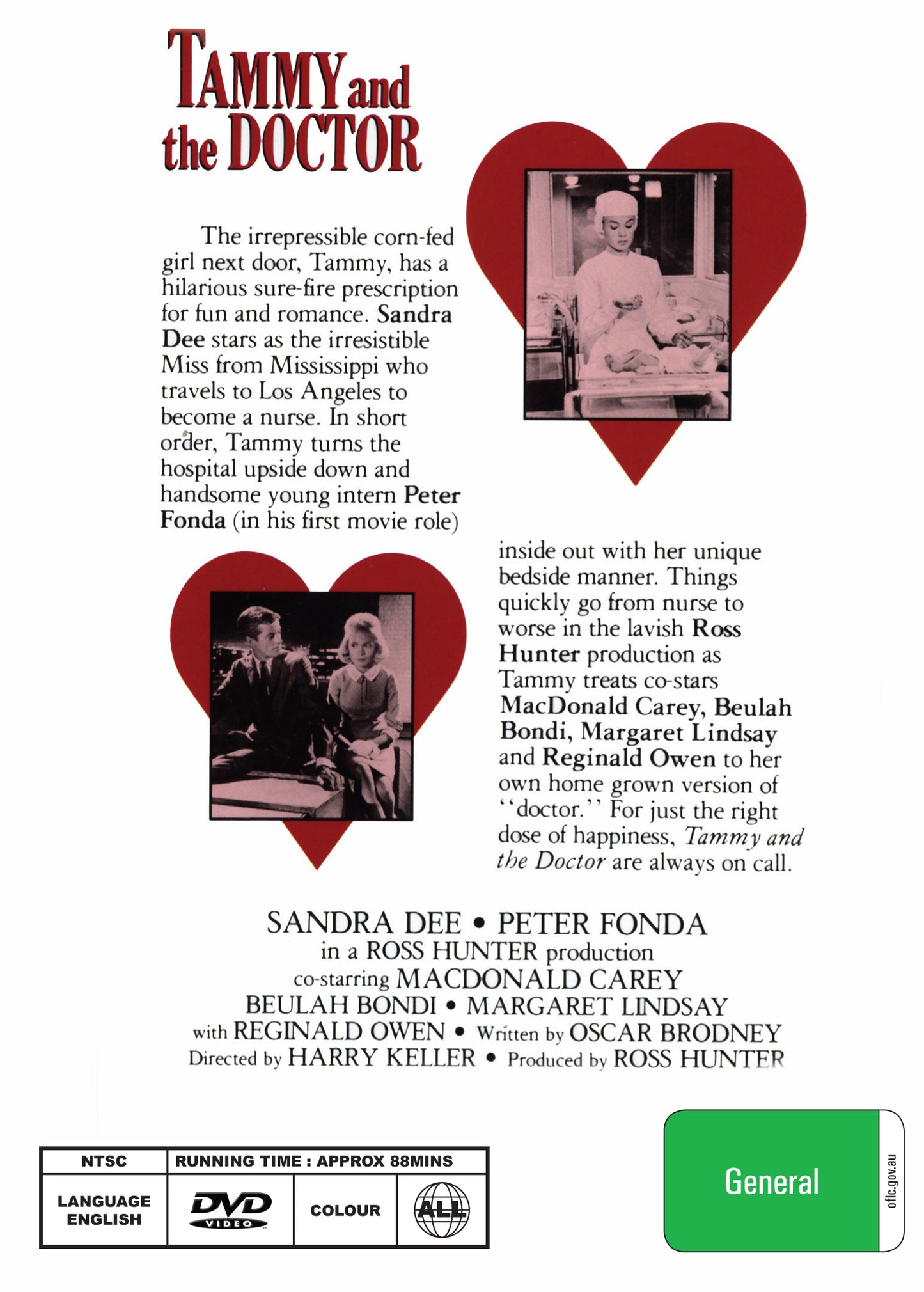 Buy Online Tammy and the Doctor (1963) - DVD - Sandra Dee, Peter Fonda | Best Shop for Old classic and hard to find movies on DVD - Timeless Classic DVD