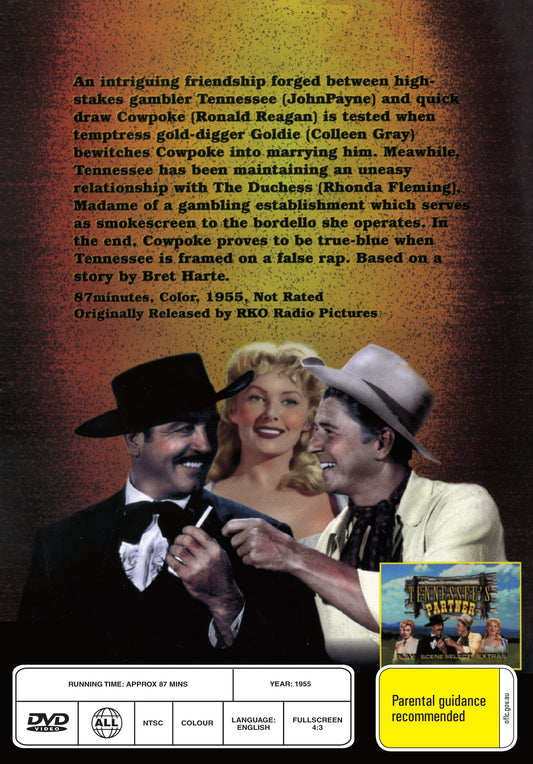 Buy Online Tennessee's Partner (1955) - DVD - John Payne, Ronald Reagan, Rhonda Fleming | Best Shop for Old classic and hard to find movies on DVD - Timeless Classic DVD