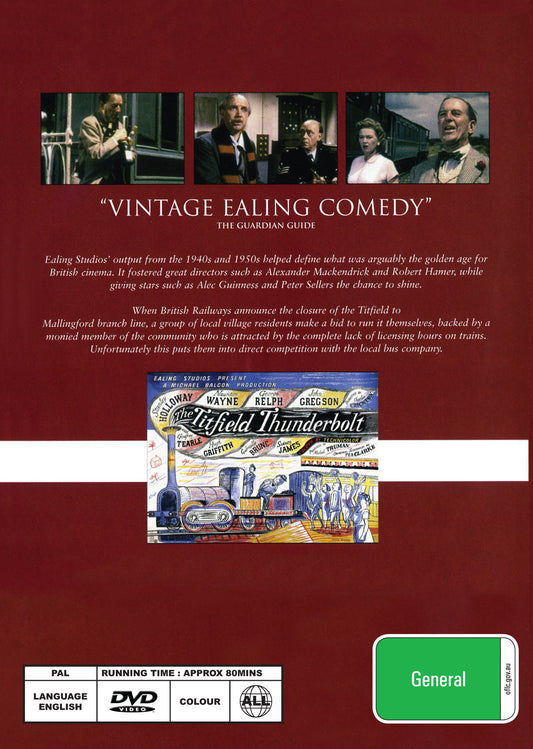 Buy Online The Titfield Thunderbolt (1953) - DVD - Stanley Holloway, George Relph | Best Shop for Old classic and hard to find movies on DVD - Timeless Classic DVD