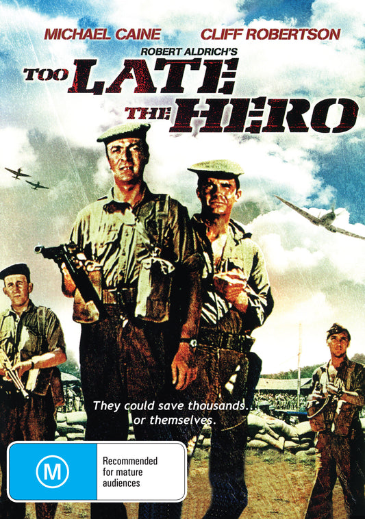 Buy Online Too Late the Hero (1970) - DVD - Michael Caine, Cliff Robertson | Best Shop for Old classic and hard to find movies on DVD - Timeless Classic DVD