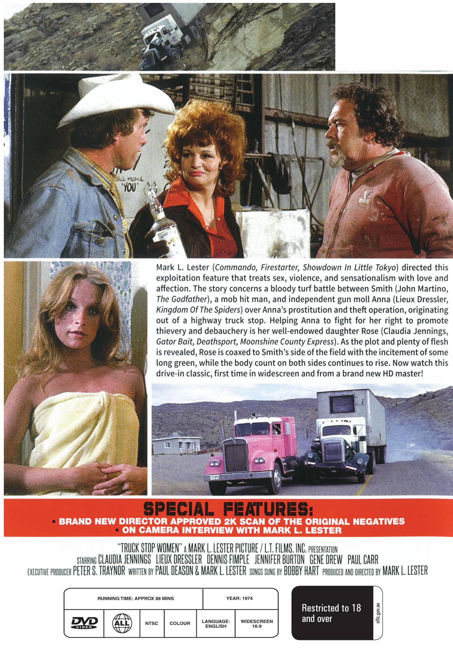 Buy Online Truck Stop Women (1974) - DVD - Claudia Jennings, Lieux Dressler | Best Shop for Old classic and hard to find movies on DVD - Timeless Classic DVD