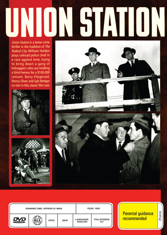 Buy Online Union Station (1950) - DVD - William Holden, Nancy Olson | Best Shop for Old classic and hard to find movies on DVD - Timeless Classic DVD