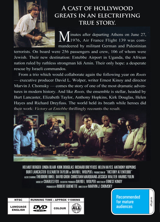 Buy Online Victory at Entebbe (1976) - DVD - Helmut Berger, Linda Blair, Kirk Douglas | Best Shop for Old classic and hard to find movies on DVD - Timeless Classic DVD