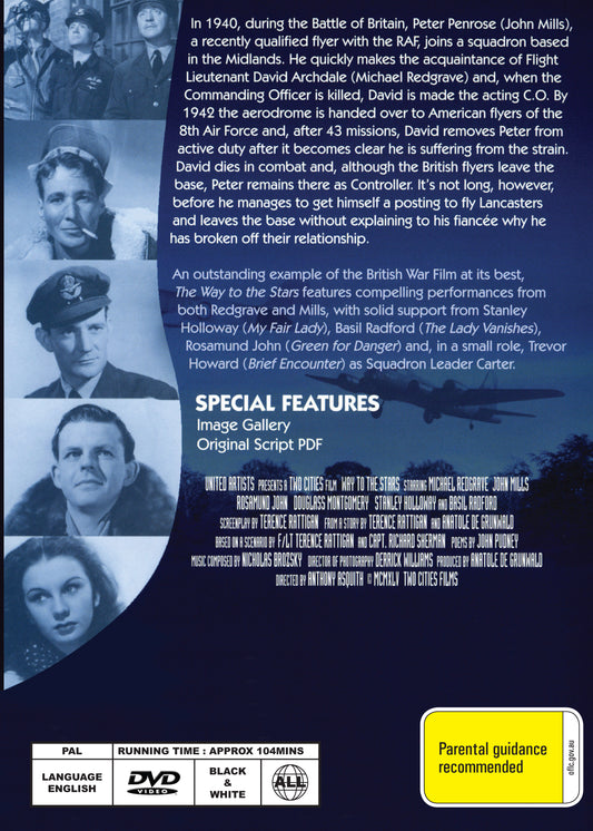 Buy Online The Way to the Stars (1945) - DVD - Michael Redgrave, John Mills | Best Shop for Old classic and hard to find movies on DVD - Timeless Classic DVD