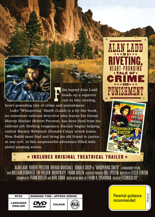 Buy Online Whispering Smith (1948) - DVD - Alan Ladd, Robert Preston | Best Shop for Old classic and hard to find movies on DVD - Timeless Classic DVD
