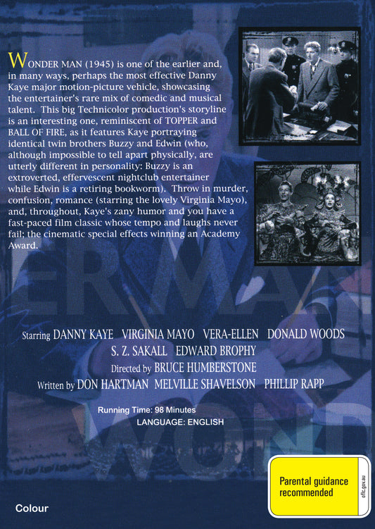 Buy Online Wonder Man (1945) - DVD - Danny Kaye, Virginia Mayo | Best Shop for Old classic and hard to find movies on DVD - Timeless Classic DVD