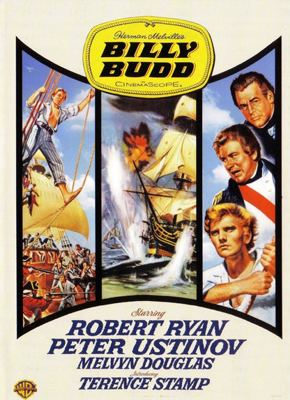 Billy Budd DVD featuring Robert Ryan and Peter Ustinov, adventure and war film, collectible edition with cover artwork.