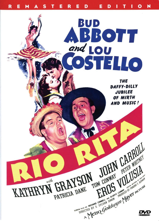 Rare collectible DVD of the movie Rio Rita by FilmClassicsOnDVD, featuring vintage film artwork on the cover.
