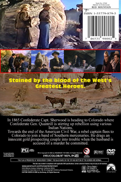 Red Mountain on DVD, Drama, Alan Ladd, Lizabeth Scott