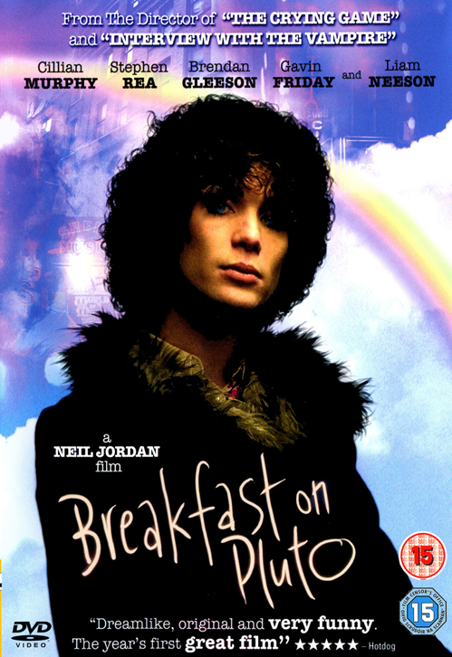 DVD cover for Breakfast on Pluto comedy movie featuring Cillian Murphy, from FilmClassics on DVD.