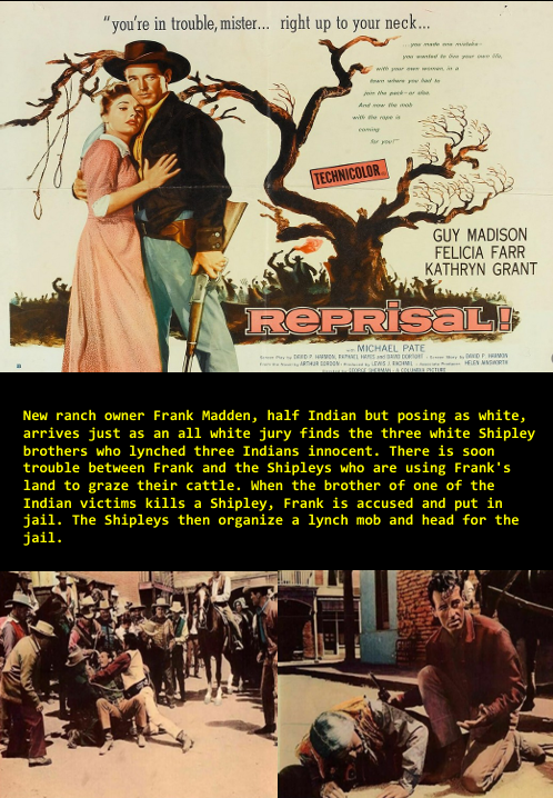 Western movie DVD featuring Guy Madison and Felicia Farr, titled Reprisal! from FilmClassicsOnDVD.