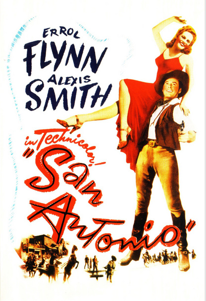 San Antonio on DVD, Western, Errol Flynn, Alexis Smith