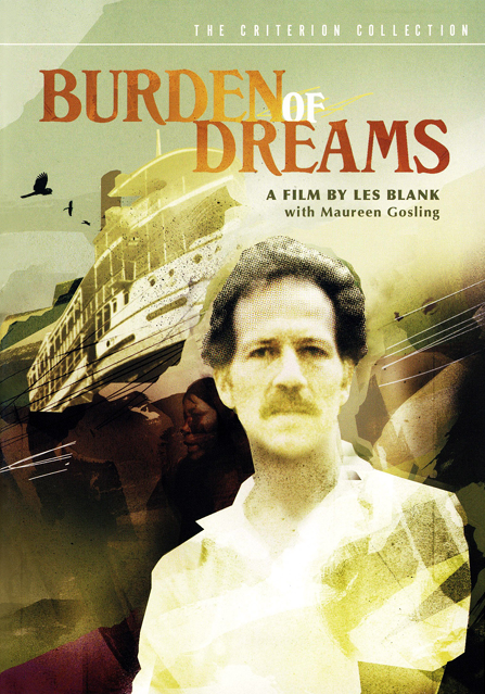 DVD cover of Werner Herzog's documentary "Burden of Dreams" featuring Klaus Kinski, part of FilmClassics on DVD collection.