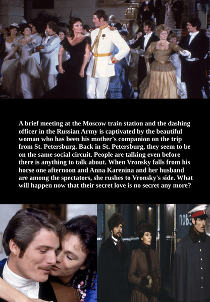 Anna Karenina on DVD, Drama, Jacqueline Bisset, Christopher Reeve