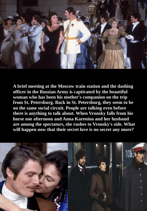 DVD cover of Anna Karenina drama movie featuring Jacqueline Bisset and Christopher Reeve, from FilmClassicsOnDVD.