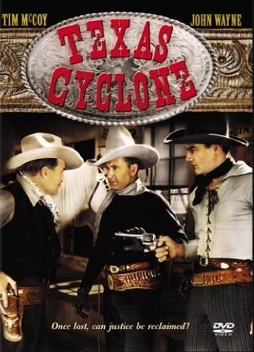 DVD cover of the Texas Cyclone drama starring Tim McCoy and Shirley Grey, from FilmClassicsOnDVD.