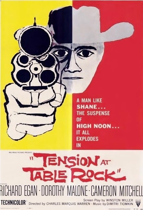 Western movie DVD titled "Tension at Table Rock" featuring Richard Egan and Dorothy Malone from FilmClassicsOnDVD.