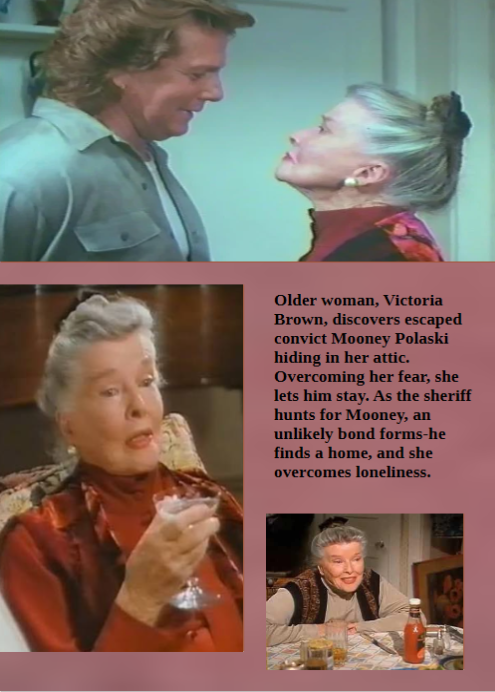 DVD cover of "The Man Upstairs" comedy featuring Katharine Hepburn and Ryan O'Neal, with a scene from the film.