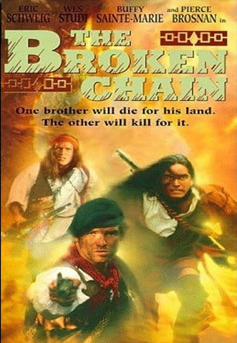 DVD cover of "The Broken Chain" action movie featuring actors Eric Schweig and Wes Studi, from FilmClassicsOnDVD.