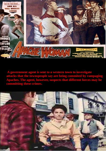 Apache Woman on DVD, Western, Lloyd BridgesJoan Taylor