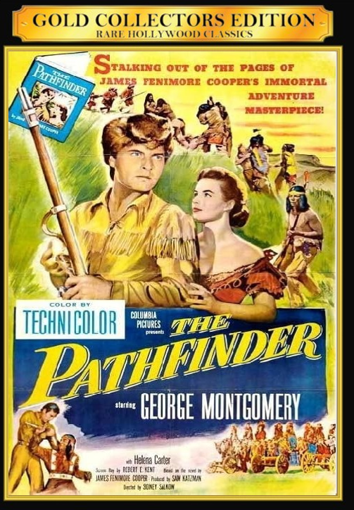 DVD cover of "The Pathfinder" adventure movie starring George Montgomery and Helena Carter, from FilmClassicsOnDVD.