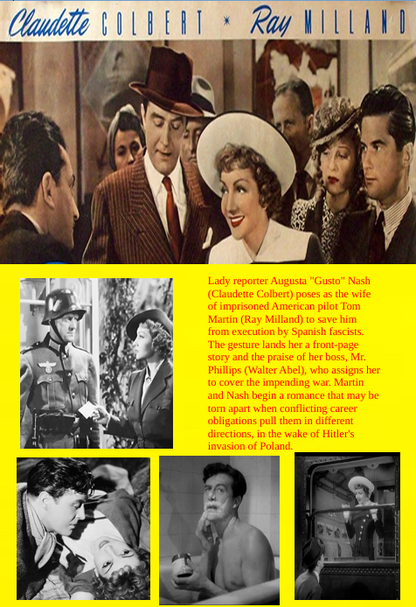 Arise My Love on DVD, Comedy, Claudette Colbert, Ray Milland