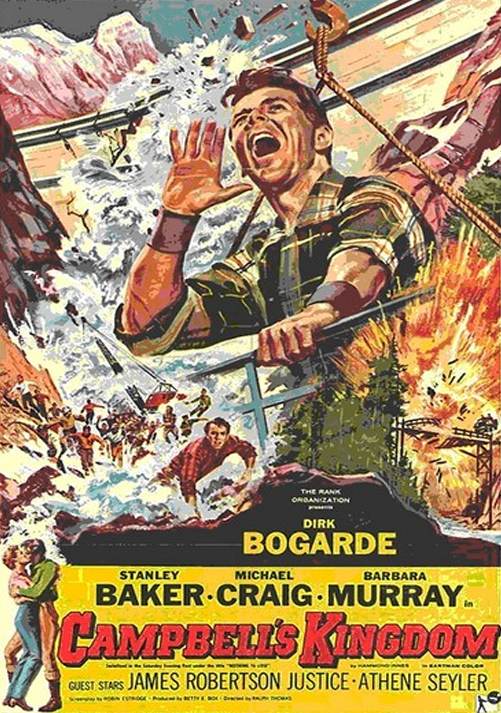 DVD cover of Campbell's Kingdom featuring Dirk Bogarde and Stanley Baker, an adventure movie from the FilmsClassicsOnDVD collection.