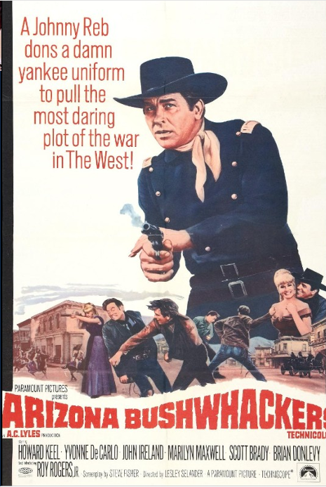 Arizona Bushwhackers DVD featuring Howard Keel and Yvonne De Carlo, drama movie from the FilmsClassicsOnDVD collection.