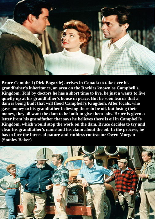 Screenshot of Campbell's Kingdom DVD featuring Dirk Bogarde and Stanley Baker, an adventure film from the Movies & DVDs collection.