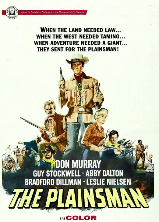 Screenshot from the Western DVD "The Plainsman" featuring Don Murray and Guy Stockwell, part of FilmClassicsOnDVD collection.