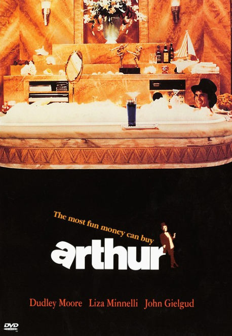 Arthur DVD movie featuring Dudley Moore and Liza Minnelli, comedy film with a scene from the FilmClassicsonDVD collection.