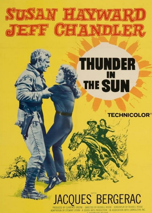 DVD cover of "Thunder in the Sun" featuring Susan Hayward and Jeff Chandler, from the Movies & DVDs collection.