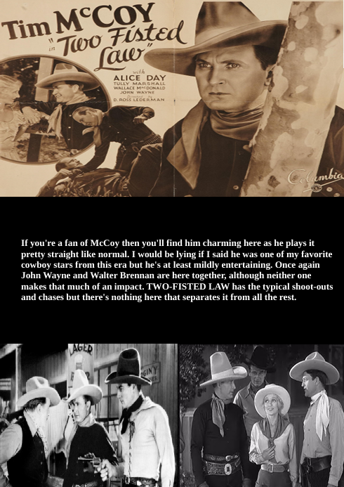 Two-Fisted Law on DVD,  Adventure,  Tim McCoy, Alice Day