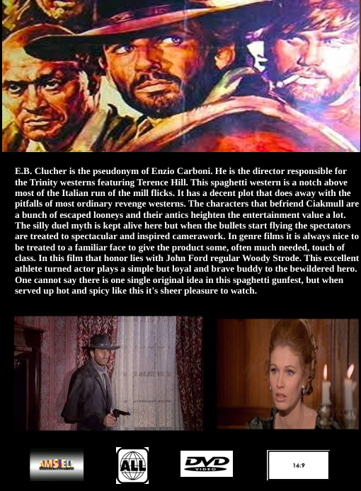 DVD cover of "The Unholy Four" drama featuring Leonard Mann and Woody Strode, from FilmClassicsOnDVD.