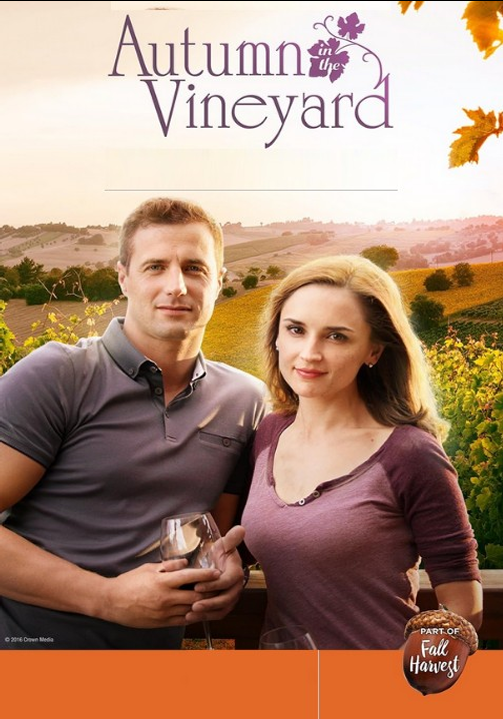 Screenshot from Autumn in the Vineyard DVD featuring Rachael Leigh Cook and Brendan Penny, a romantic comedy movie scene.