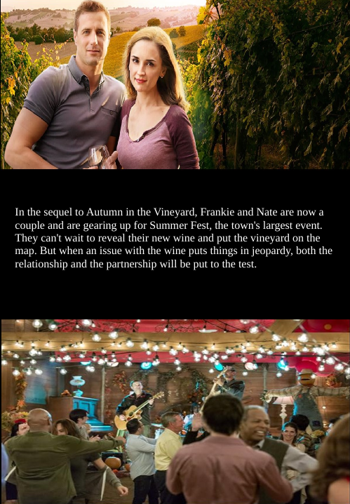Autumn in the Vineyard DVD featuring Rachael Leigh Cook and Brendan Penny, comedy movie scene with vineyard backdrop.