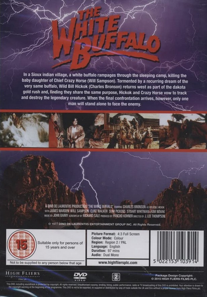 The White Buffalo 0n DVD, Action,  Charles Bronson, Jack Warden