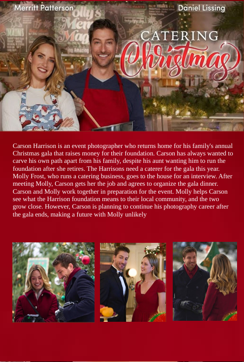 Catering Christmas DVD featuring Merritt Patterson and Daniel Lissing, comedy movie from FilmClassics on DVD.
