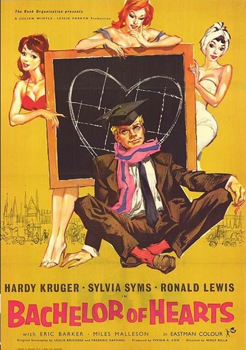 Screenshot from the comedy DVD "Bachelor of Hearts" featuring Hardy Krüger and Sylvia Syms, part of FilmClassicsOnDVD collection.