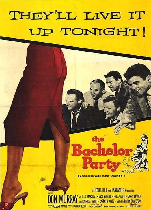 DVD cover image of "The Bachelor Party" drama movie featuring Don Murray and E.G. Marshall, from the FilmsClassicsOnDVD collection.