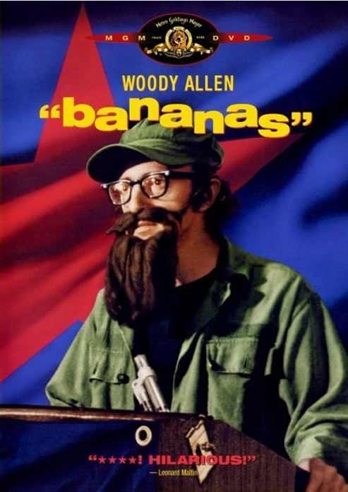 Screenshot from Woody Allen's comedy movie "Bananas" on DVD, featuring Louise Lasser, from FilmClassicsOnDVD.
