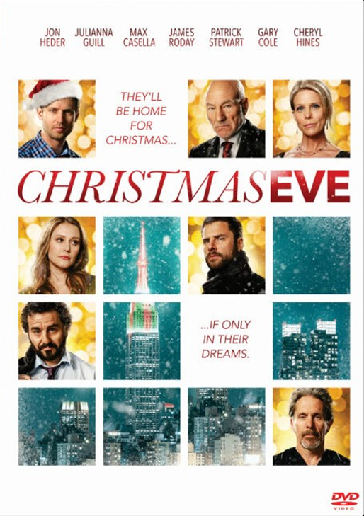 Screenshot from the Christmas Eve DVD featuring Patrick Stewart and Jon Heder, a comedy movie from FilmClassicsOnDVD.