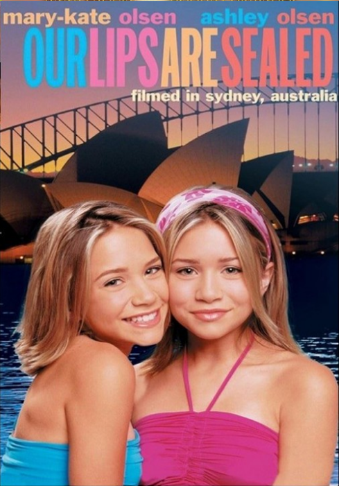 Screenshot of the DVD cover for "Our Lips Are Sealed" movie featuring Mary-Kate and Ashley Olsen, from rareandcollectibledvds.