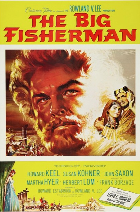 DVD cover of "The Big Fisherman" drama featuring Howard Keel and John Saxon, from the Movies & DVDs collection.