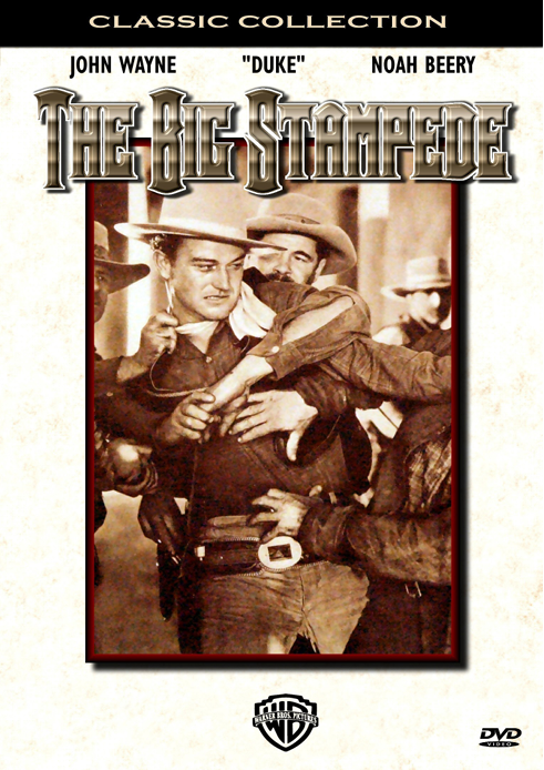 DVD cover of "The Big Stampede" drama featuring John Wayne and Noah Beery, from the Movies & DVDs collection.