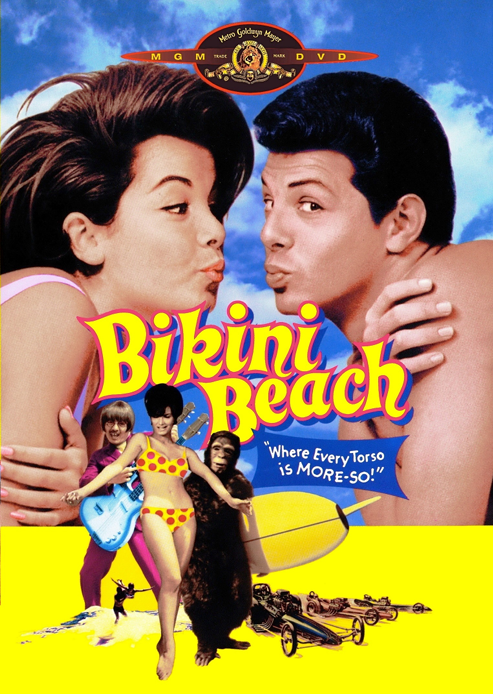 Screenshot from the comedy Bikini Beach DVD featuring Frankie Avalon and Annette Funicello, part of FilmClassics on DVD series.