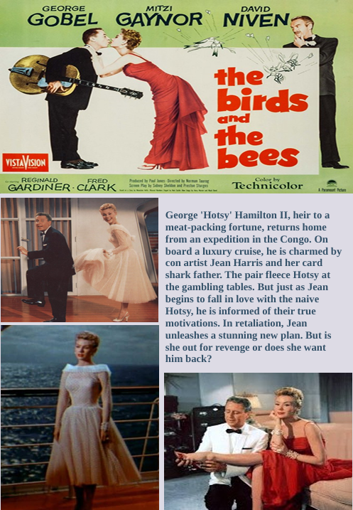 DVD cover of "The Birds and the Bees" comedy movie featuring George Gobel and Mitzi Gaynor, from FilmClassicsOnDVD.