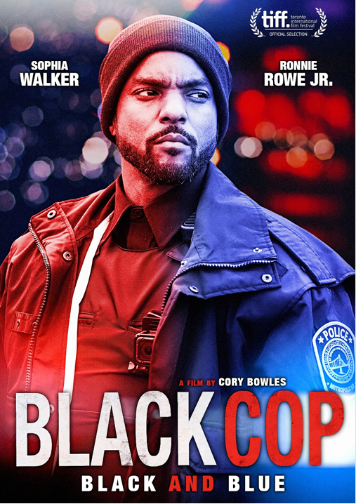 Black Cop on DVD featuring Ronnie Rowe and Sophia Walker, crime movie from FilmClassicsOnDVD with action scenes.